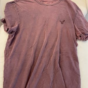 American eagle washed red t shirt